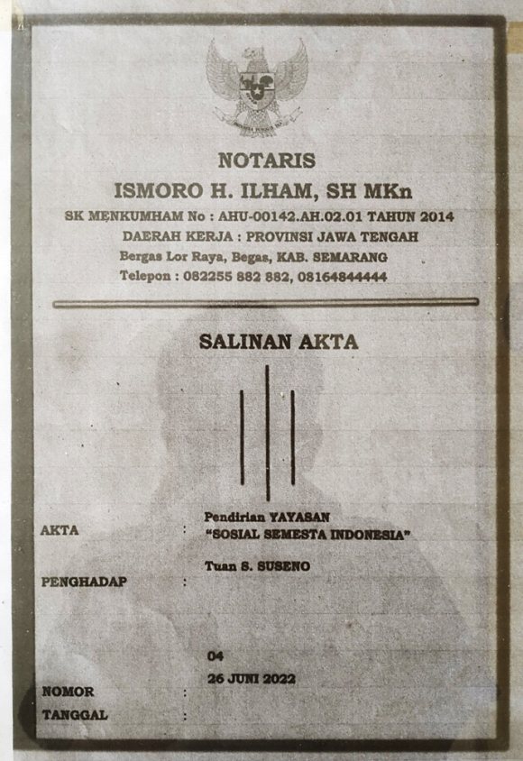 SALINAN AKTA NOTARIS